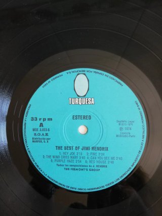 LP The Best of Jimi Hendrix 1974