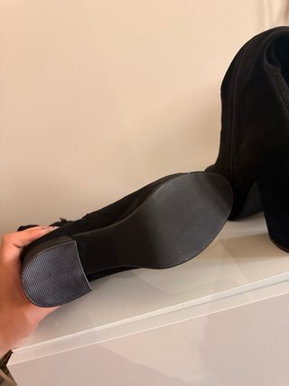 Botas Altas Negras NYC Talla 39 Plataforma y Tacón