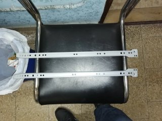 Binari per cassetto nuovi 50cm con rotella