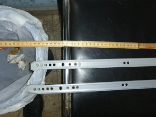Binari per cassetto nuovi 50cm con rotella