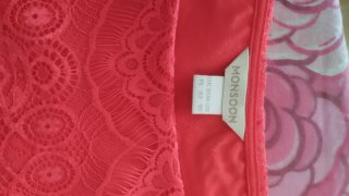 Abito donna rosso in pizzo