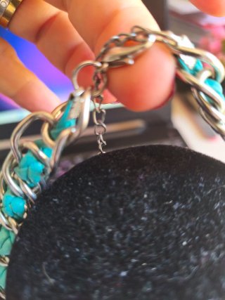 Collar bohemio con colgante turquesa