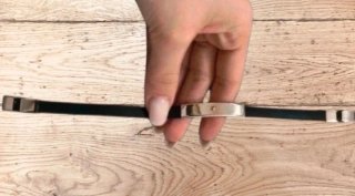 Bracciale uomo sportivo/elegante oro e argento