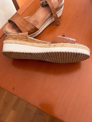 Sandalias Porronet Marrones Piel Cocodrilo