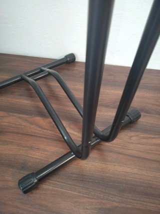 Soporte para bicicleta de suelo negro metal, nuevo