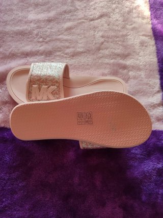 Sandalias Michael Kors Originales Rosa y Dorado