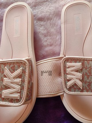 Sandalias Michael Kors Originales Rosa y Dorado