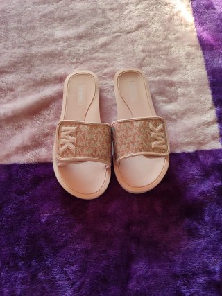 Sandalias Michael Kors Originales Rosa y Dorado
