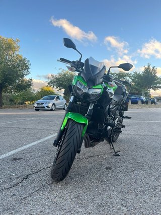Kawasaki Z650 Negra y Verde 2020 14.000km