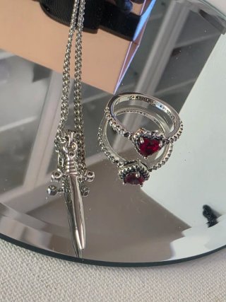 Conjunto Collar y Anillo Corazón Eterno