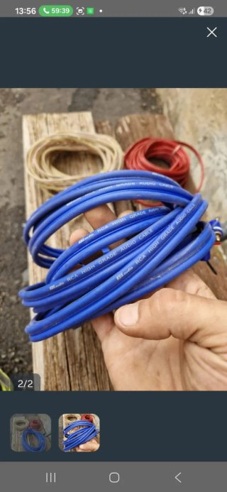 Cables de Audio RCA KOXaudio (Azul, Rojo, Beige)