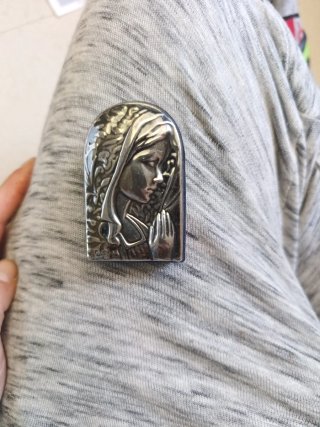 Estampa Virgen Plata 999