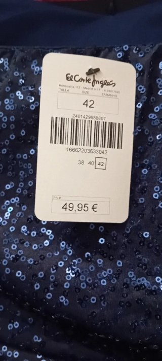 2 Vestidos Lentejuelas El Corte Inglés Talla 42