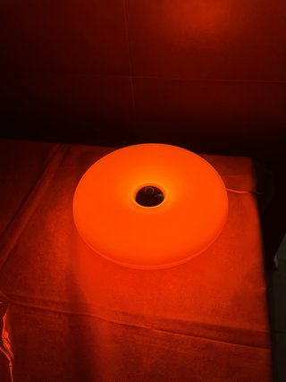 Lampada Donut Ciambella Stile Bauhaus Arancione