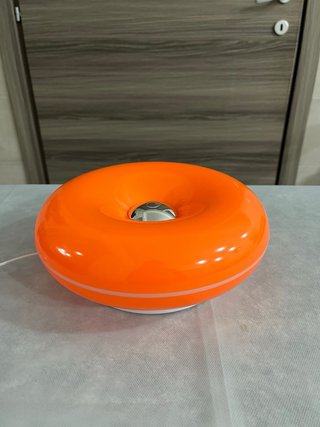 Lampada Donut Ciambella Stile Bauhaus Arancione