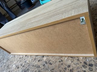 Mueble TV madera y cristal