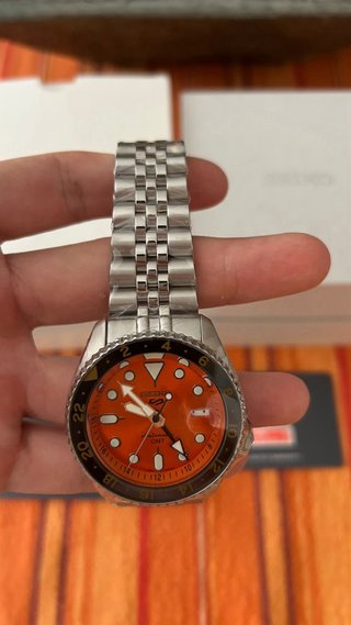 Seiko 5 Sports GMT Mikan Orange