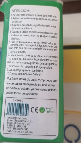 Limpia cristales doble cara