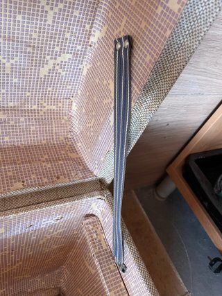 Baúl antiguo madera y detalles en tela