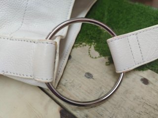 Bolso hobo Piel Blanco Zara