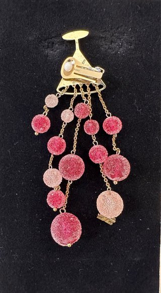 Pendiente Elisabetta Franchi Cóctel Rojo y Rosa