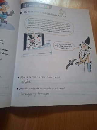 Ensalada de letras 2, Primaria lecturas