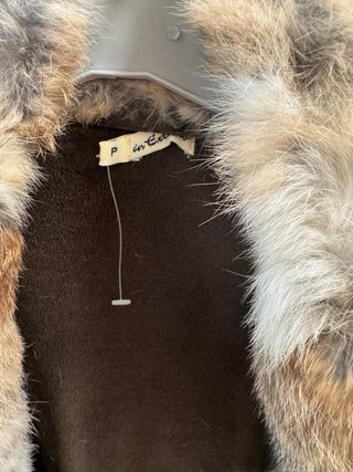 Chaqueta punto S cuello conejo extraíble