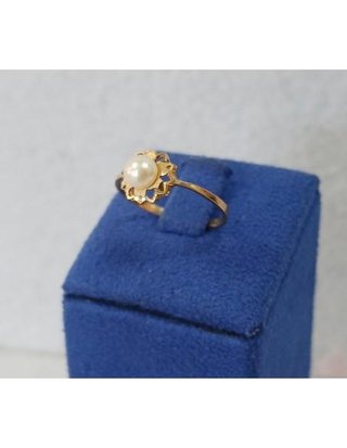ANILLO ORO 18 KT CON PERLA 0.9GR
