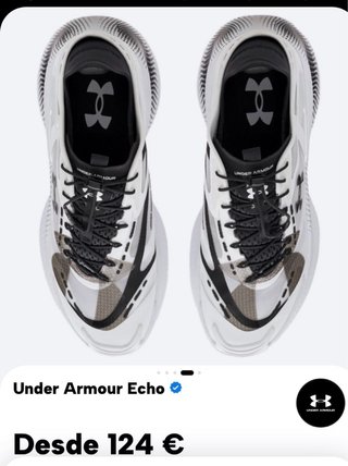 Zapatillas Under Armour Hombre Negras Blancas