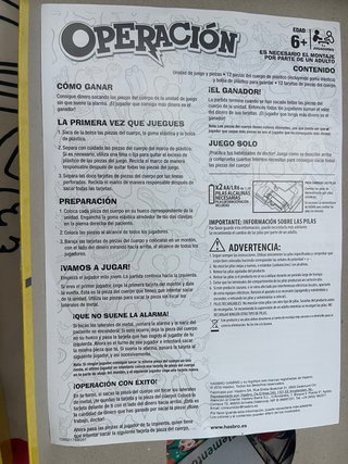 Juego Operación Hasbro