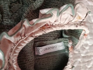 2 Conjunto 2 piezas niña blanco y verde.