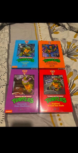 Lote 4 figuras Tortugas Ninja (Nickelodeon)