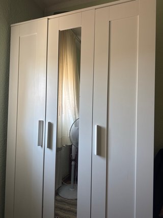 Armario Blanco Ikea 3 Puertas con espejo Brimnes