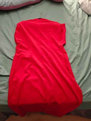 Vestido premamá rojo