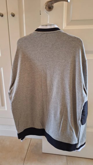 Chaqueta Zara Azul Marino y Gris Talla XL
