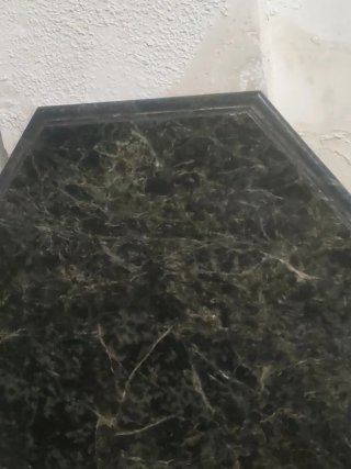 Tavolo da gioco ottagonale in marmo verde scuro 70 kg