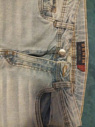 Pantalón niño vaquero desgastado 11/12 años