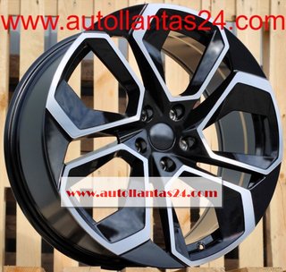 8810 JUEGO DE 4 LLANTAS SKODA BLACK METAL r862272