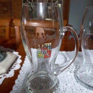 Brocche di birra Budvar e Pilsner Urquell