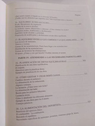 El equilibrio a través de la alimentación senti...
