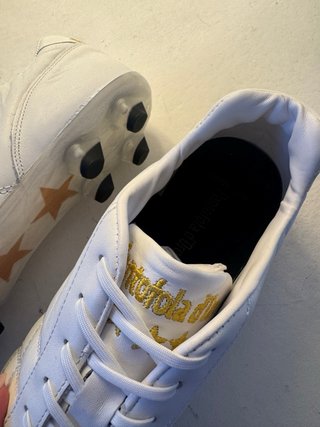 Zapatos de fútbol Pantofola D’Oro blancos