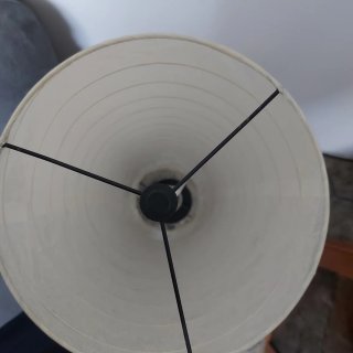 Lampadario Sospeso in Carta Bianco più lampada