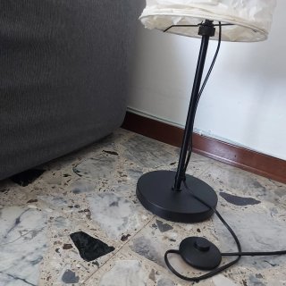 Lampadario Sospeso in Carta Bianco più lampada