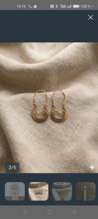 Conjunto de aros y colgante da Fonsagrada
