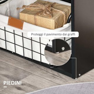 Escritorio de PC de Madera con 6 Estantes Laterales, 120X55X120 Cm, Negro
