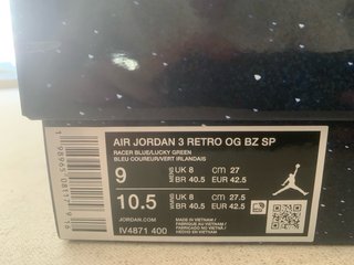 Air Jordan 3 Retro Brazil 42.5 DS SNKRS