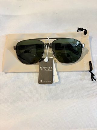 Gafas de sol aviador marrones y plateadas