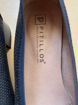 Zapatos Pitillos Mujer Azul , dos puestas