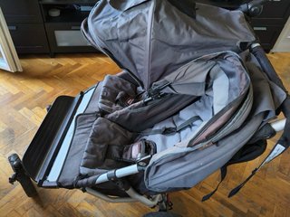 Carro gemelar Mountain Buggy + sacos Jané