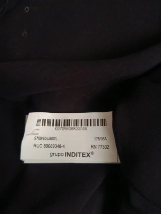 Top Asimétrico Lentejuelas Zara Talla L